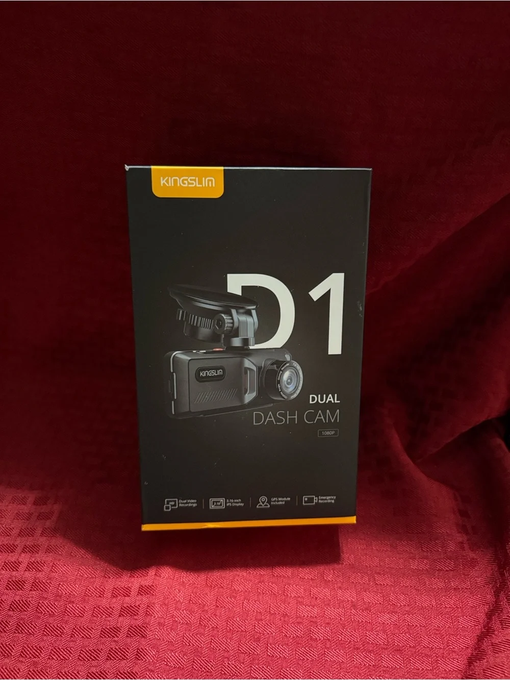 KINGSLIM D1 Dual Dash Cam - Black
